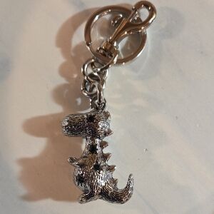 2 For 20 Silver Dinosaur Bag Charm